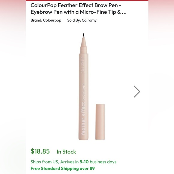 ColourPop Feather Effect Brow Pen - Eyebrow Pen w/ a Micro-Fine Tip Light Brown - Picture 7 of 7